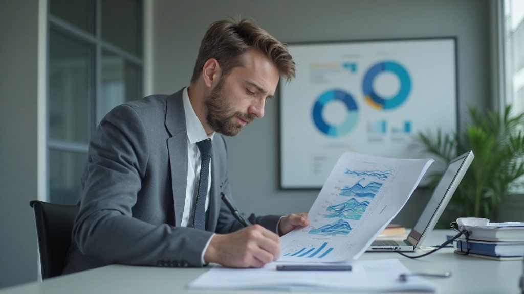 Risk analyst evaluating portfolio protection strategies and volatility management