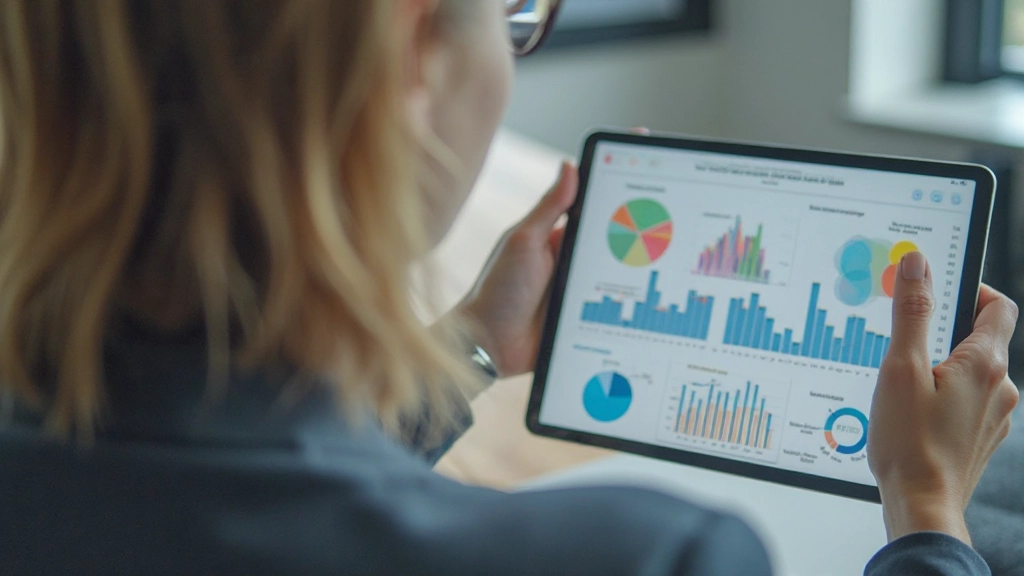 Professional investor analyzing portfolio diversification strategy with asset allocation charts